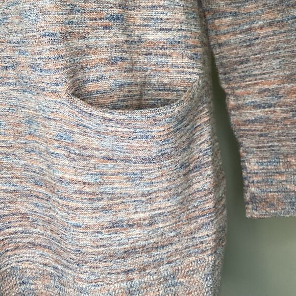 Madewell space Dye multicolor open front with pockets long sleeved cardigan‎ - Picture 3 of 7